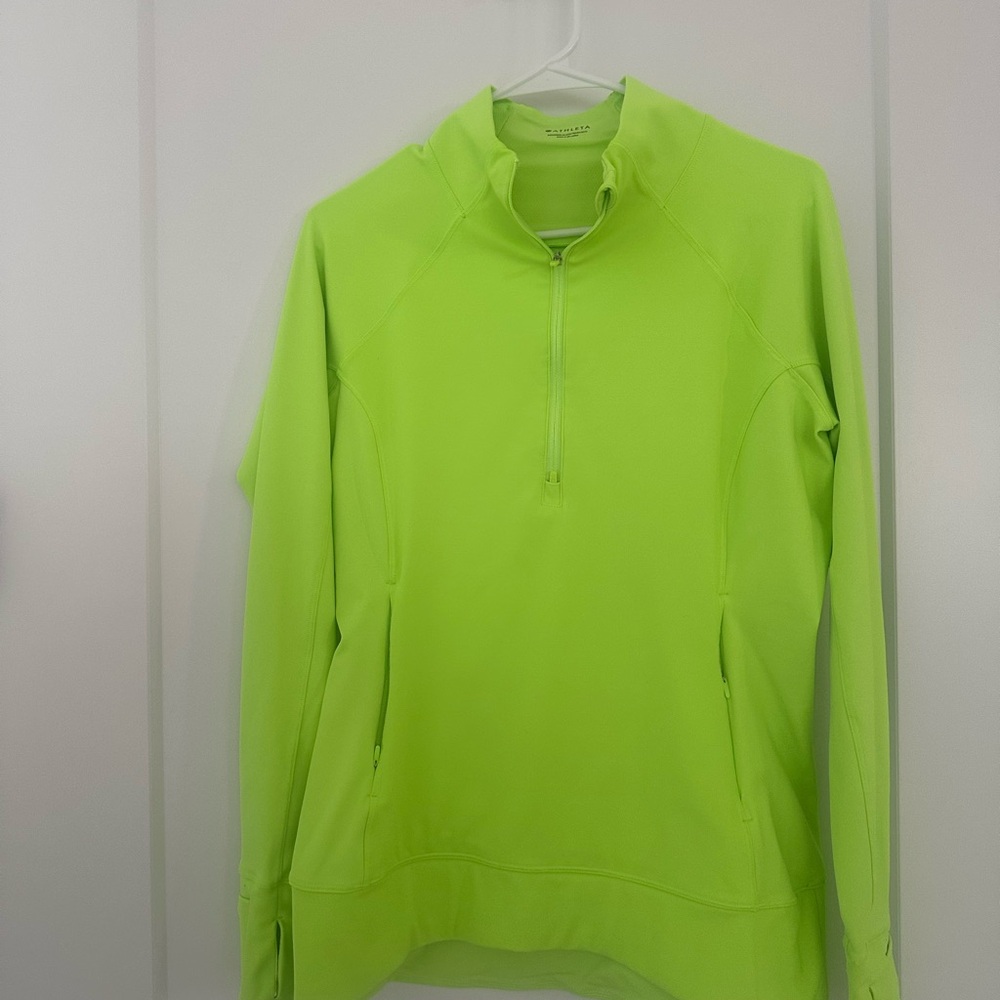 Athleta neon Yellow Green Activewear Top